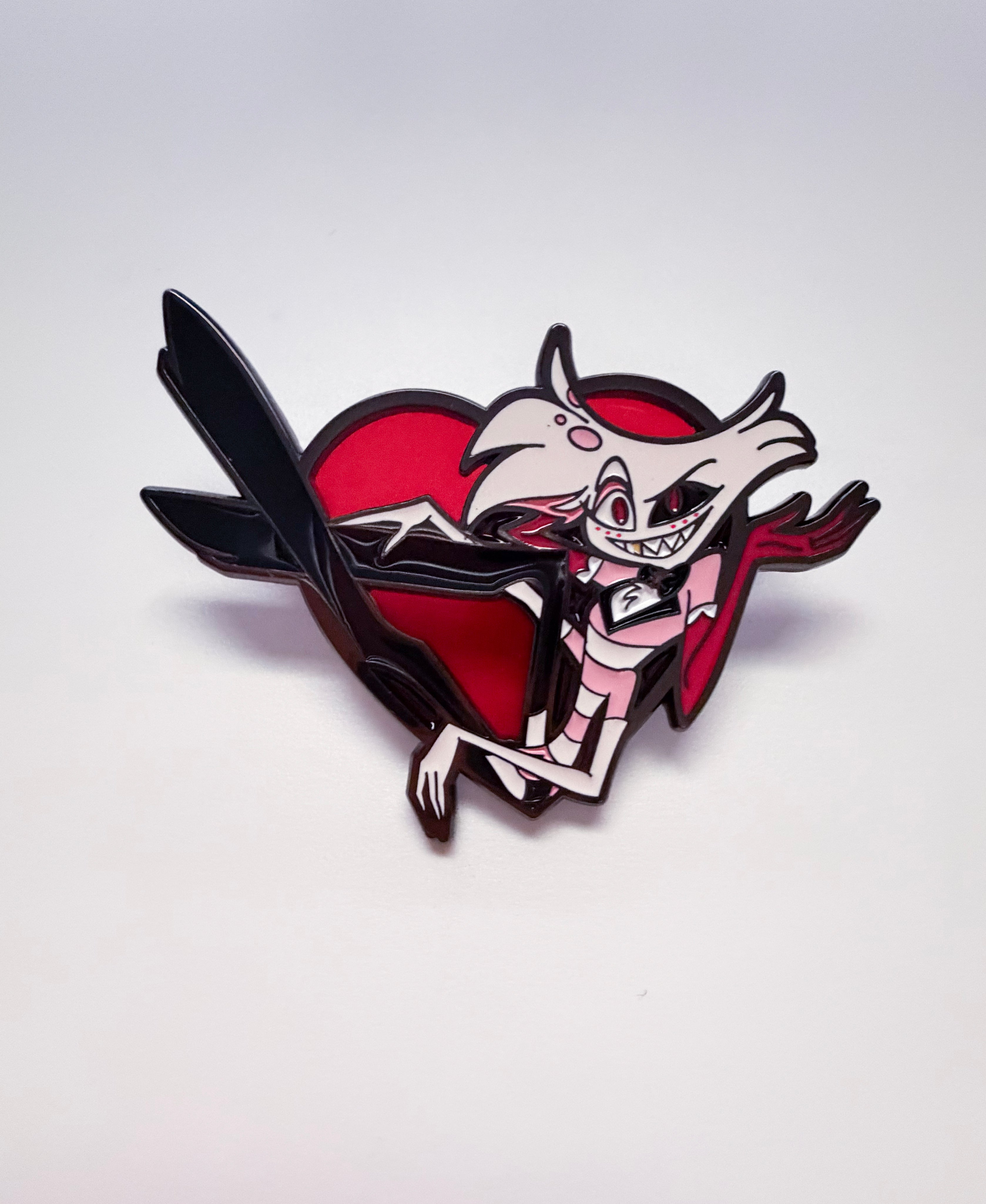 Hazbin Hotel Angel Dust Birthday Celebration Pin