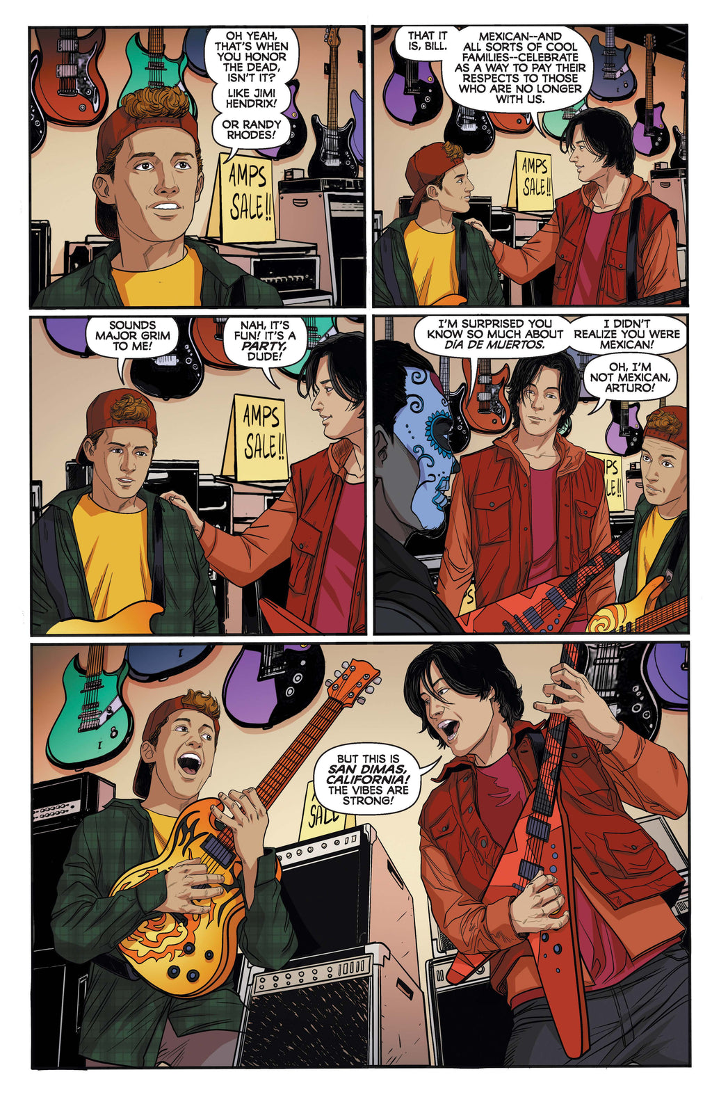 Bill & Ted's Day of the Dead One Shot Cover B