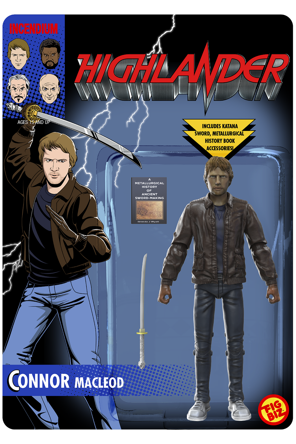 Highlander Connor MacLeod Fig Biz Action Figure
