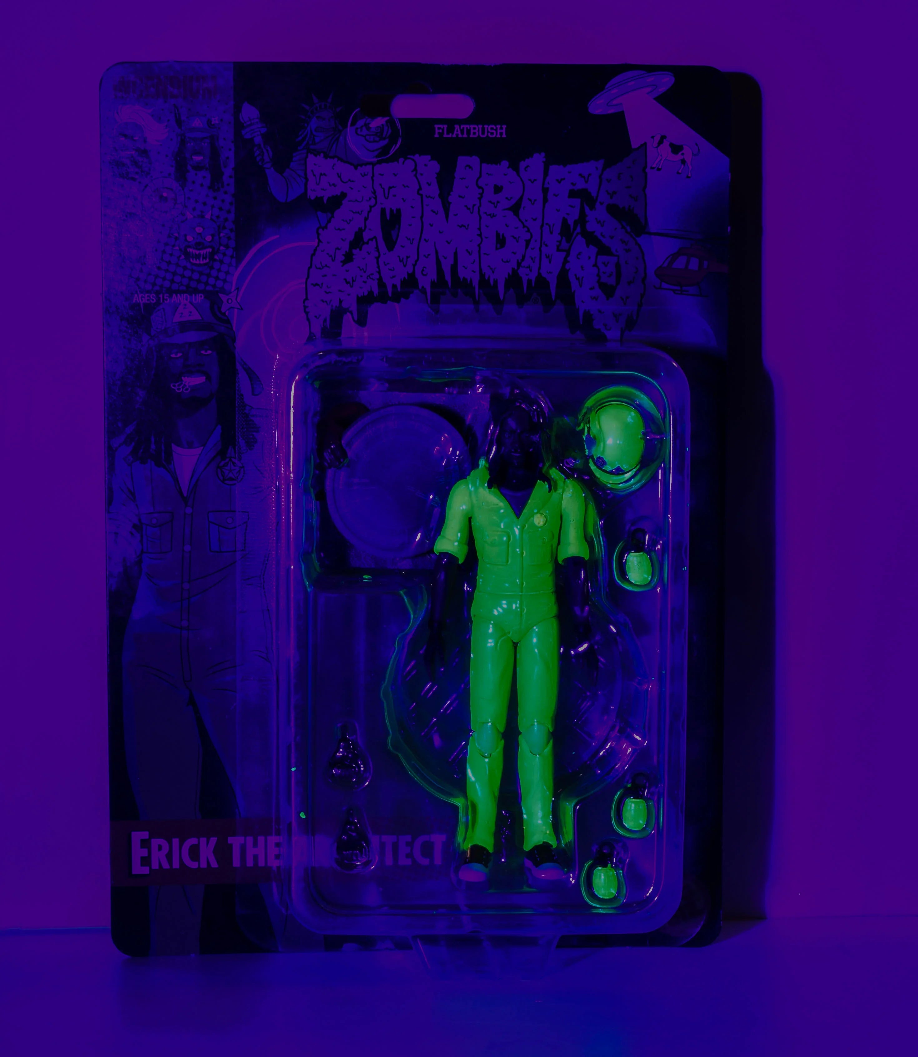 Flatbush Zombies, 3001: A Laced Odyssey 'Erick The Architect' Neon Ultraviolet FigBiz Action Figure