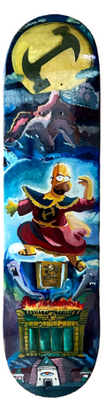 Homer the Great Hand Painted Skateboard