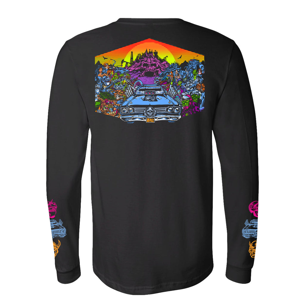 Heavy Metal 'Burning Chrome' Long Sleeve T-shirt
