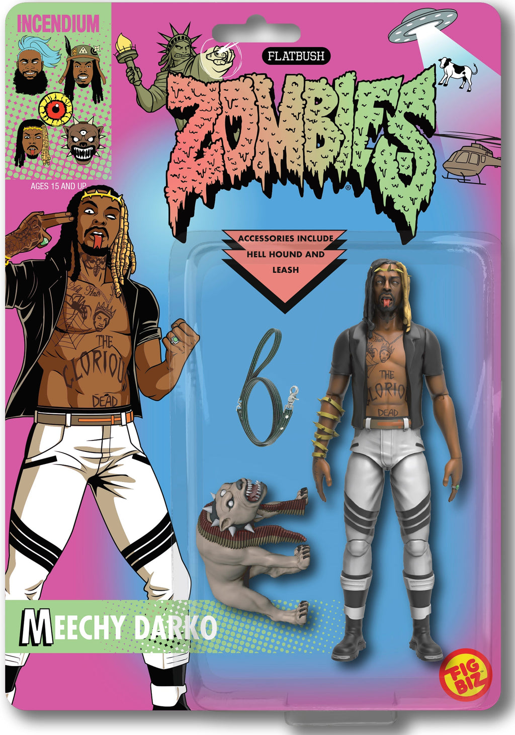 FLATBUSH ZOMBIES, 3001 : A Laced Odyssey 'Meechy Darko' Carded Fig Biz Action Figure Limited Edition