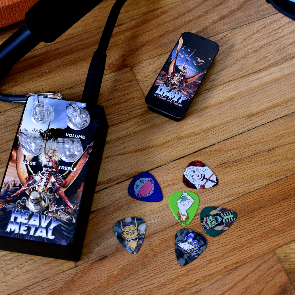 Heavy Metal Guitar Pick Assortment in Collectors Tin