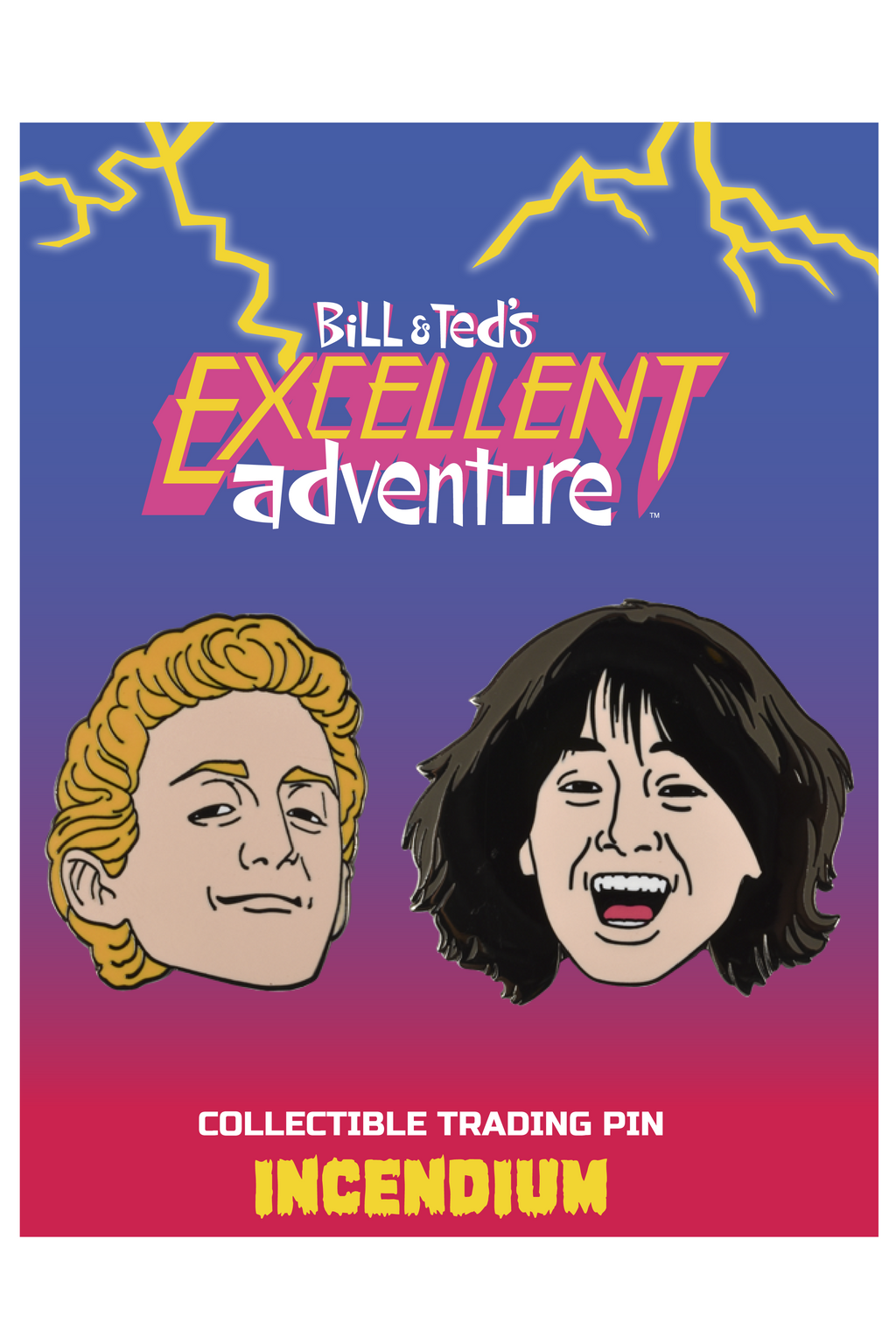 Bill & Ted's Excellent Adventure Set: A Lapel Pins