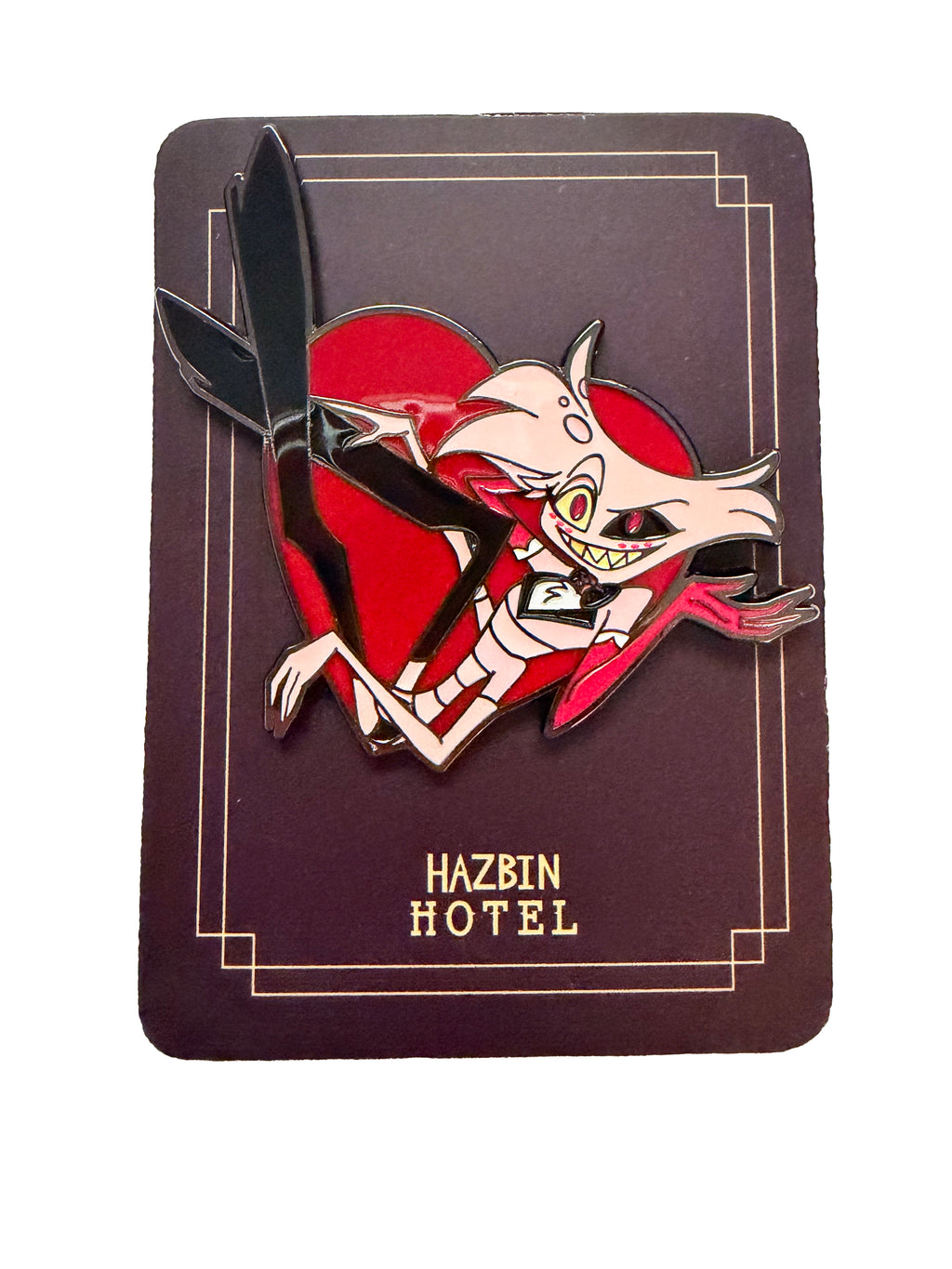 Hazbin Hotel Angel Dust Birthday Celebration Pin Prototype