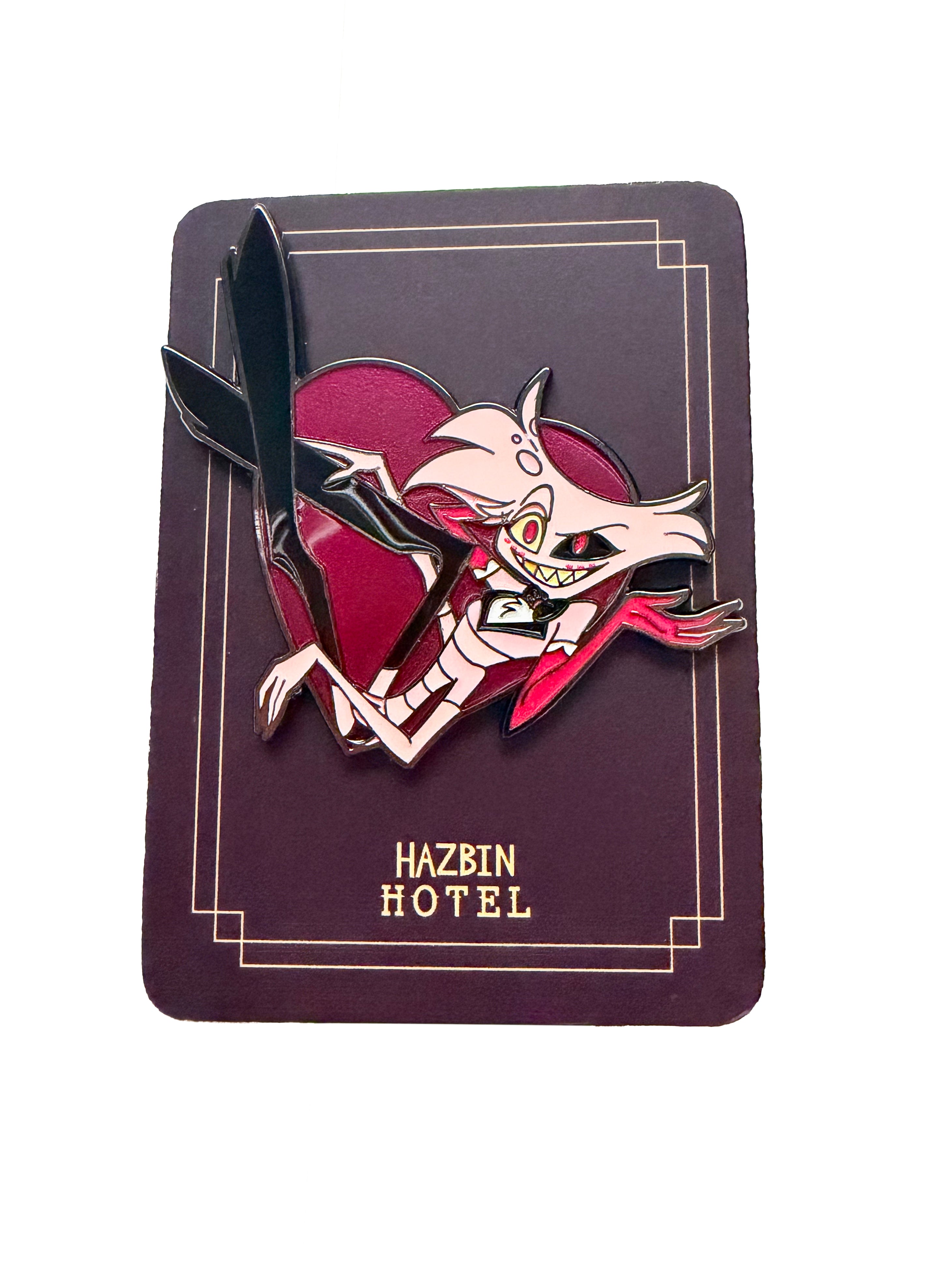 Hazbin Hotel Angel Dust Birthday Celebration Pin Prototype