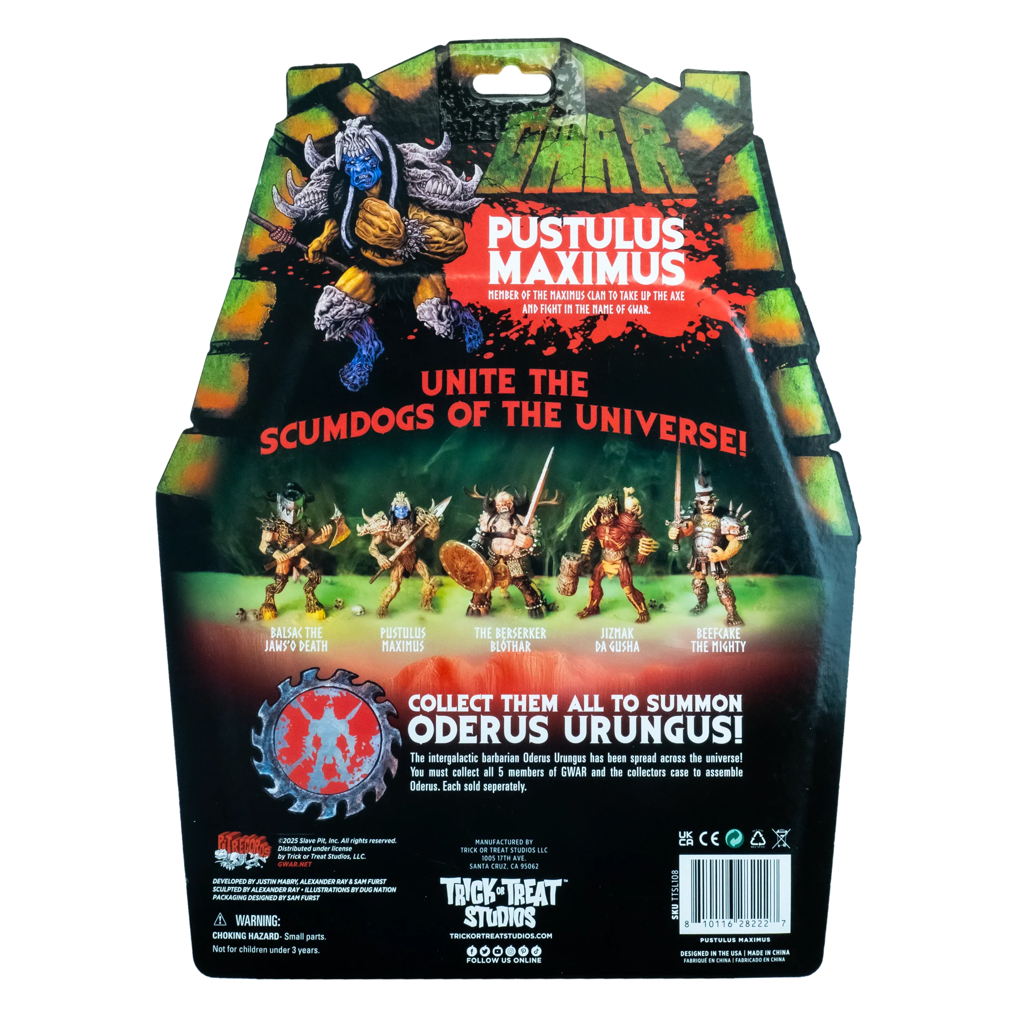 GWAR - Pustulus Maximus - 5" Action Figure