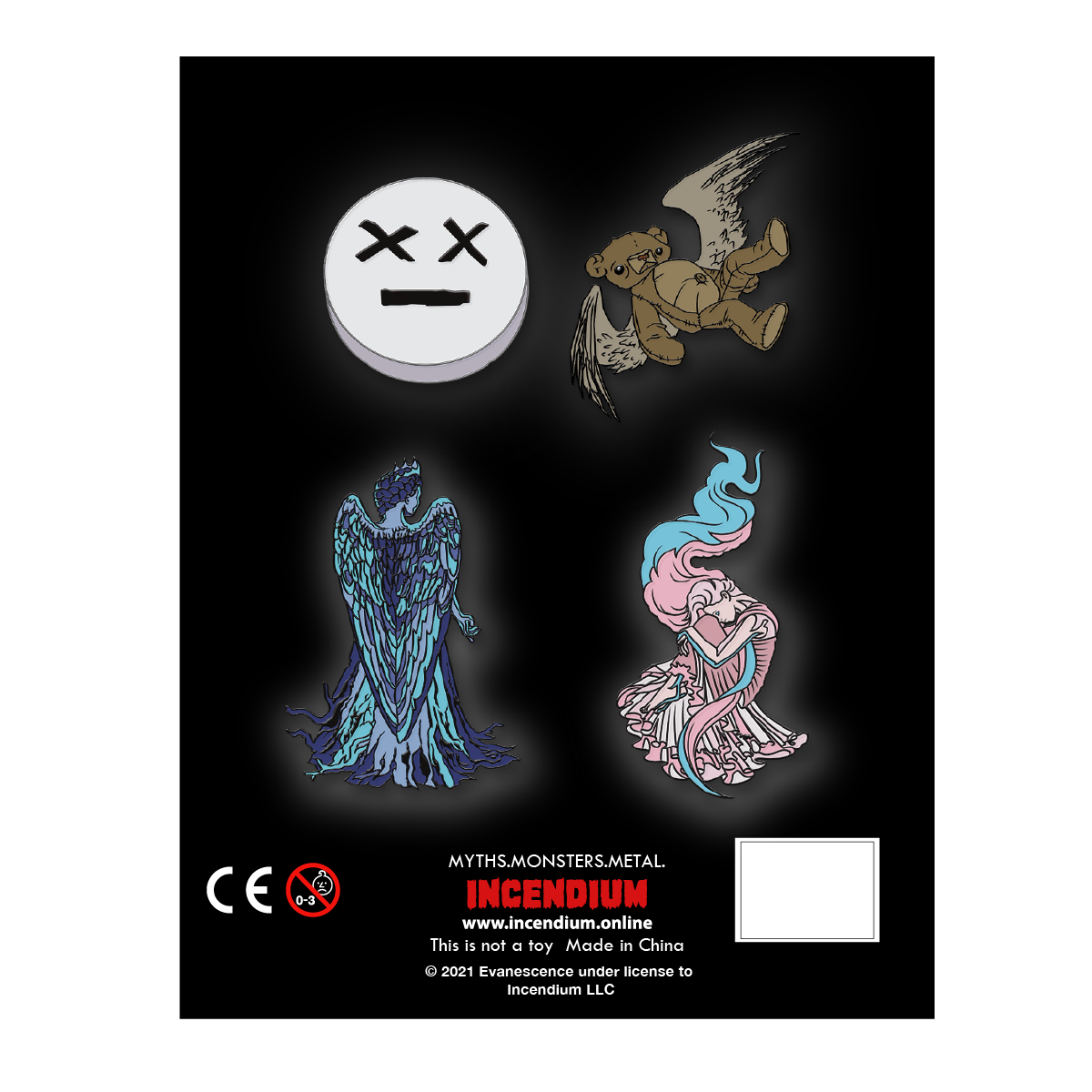 Evanescence "Echoes From The Void" Enamel Pin Set